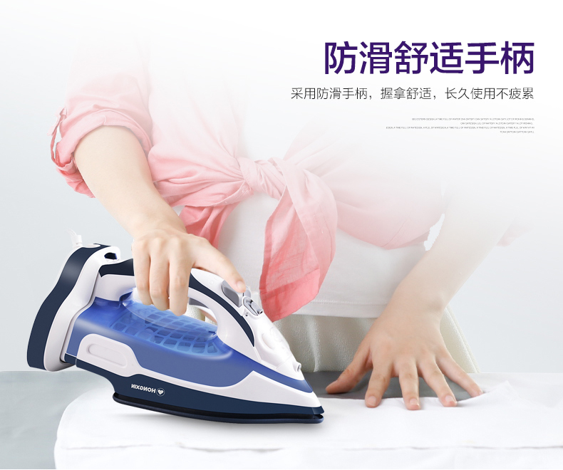 bàn là hơi nước Trái tim sắt đỏ Rh107 không dây lớn nhà hơi cầm tay máy ủi quần áo ủi quần áo không dây sắt công suất cao - Điện sắt là hơi nước