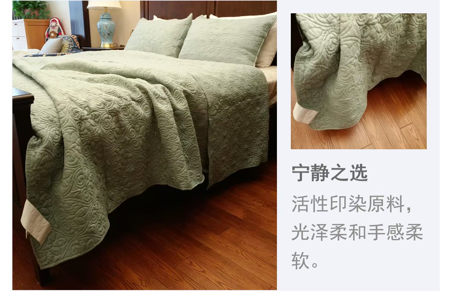 Solitary châu Âu giường ba mảnh thêu chắp vá chăn bông bao gồm xuất khẩu khăn trải giường bông tấm đúp vận chuyển mùa đông - Trải giường ga giường thun lạnh hàn quốc
