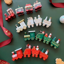 Baby Super Love Holiday Atmosphere Christmas Shop Window Decoration Micro Landscape Snowman Little Bear Gift Little Train Swing