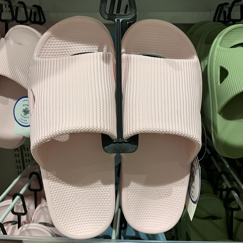 Exported to Japan Simple anti-odor nano silver antibacterial bathroom anti-slip foam soft bottom cold drag home couple slippers