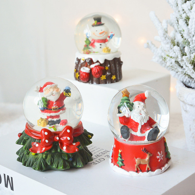 Export Snow View SwanLace Resin Glass Christmas Girlfriend Gift Christmas Decoration