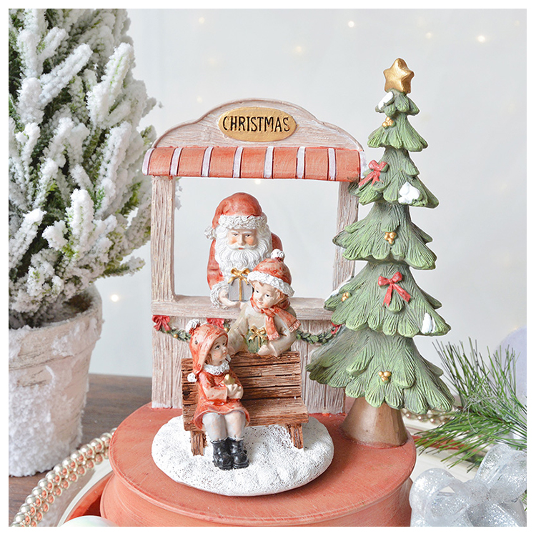 Edição limitada boutique árvore de Natal síncrona girando caixa de música de primavera decorações de Natal presentes_voghion.com
