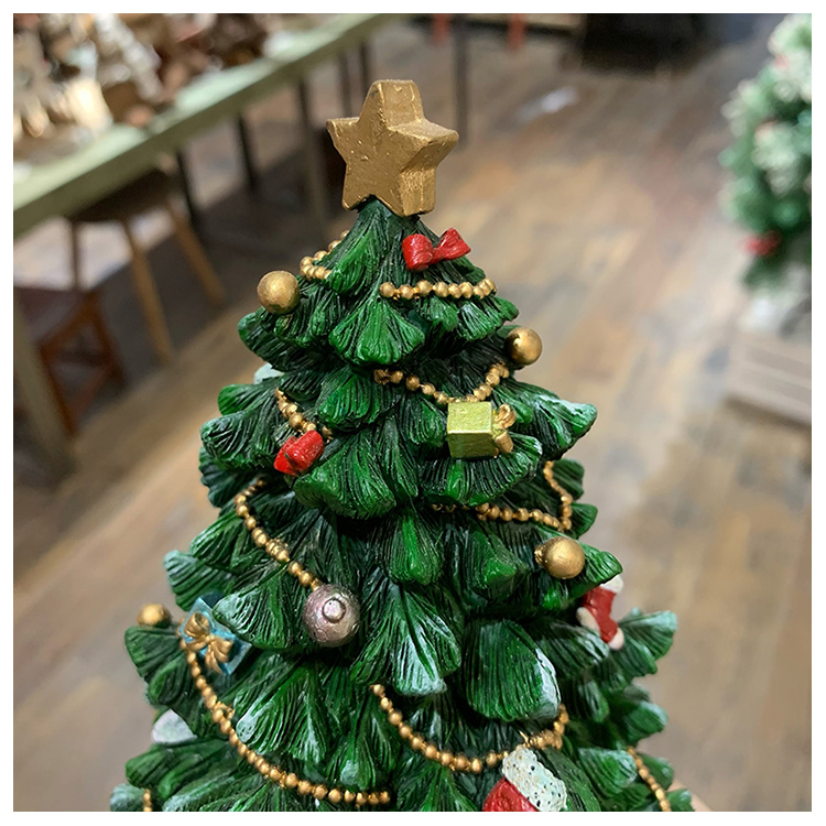 Edição limitada boutique árvore de Natal síncrona girando caixa de música de primavera decorações de Natal presentes_voghion.com