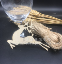 50 New wishing cards fawn wooden tag label Wish Tree listed Christmas deer handwritten message wooden card