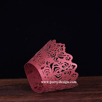 12 pieces of baking cake paper around the edge hollow pattern Ma Fen cupcake paper holder decorative lace