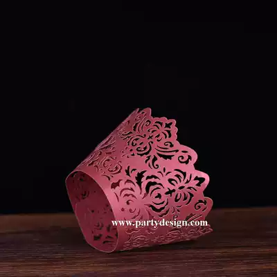 12 pieces of baking cake paper edge hollow pattern Muffin cupcake tray decorative lace