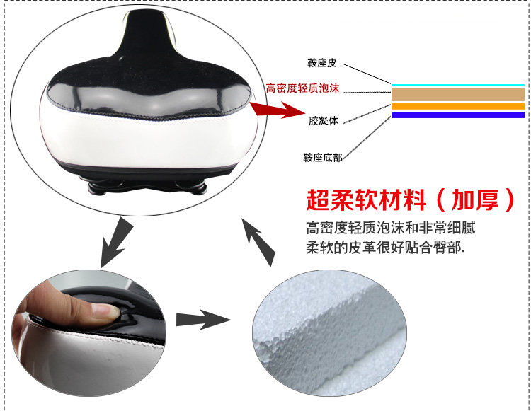 Selle de vélo Mountain Bike KMOTION - Ref 2349385 Image 14