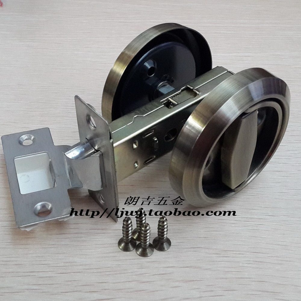 Crown Special Stainless Steel Stealth Lock Dark Double - sided Pull Door - Roll Door - Roll Bronze Handle Channel Lock