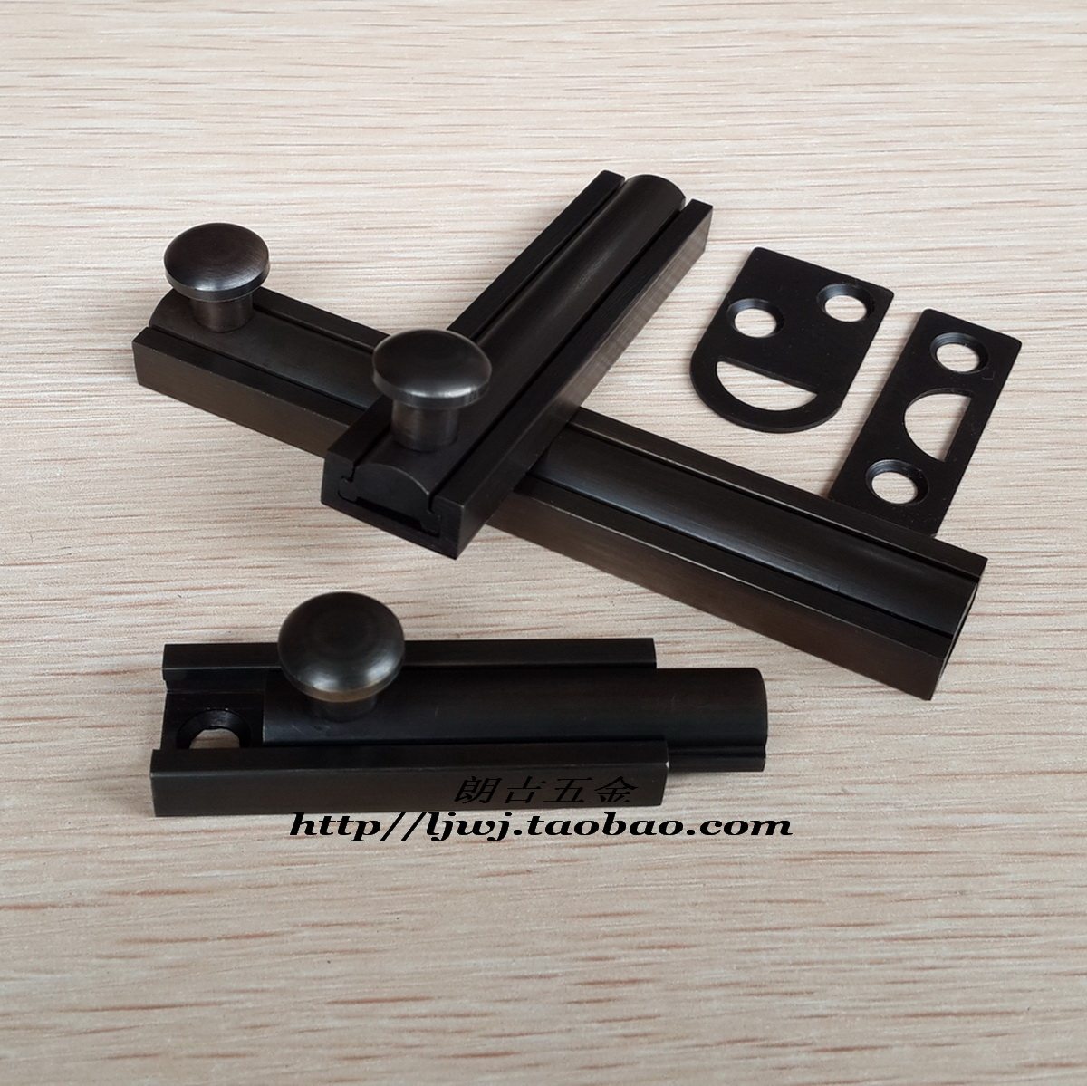 Full Copper Antique Black Bolt Windows Ancient Bronze Color Small Bolt Classical Furniture Doorbolt Door Buttoned burglar-proof Ming fitting pins