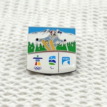 2010 Vancouver emblem alpine skiing commemorative brooch given away Collection PIN 2203 One scratch