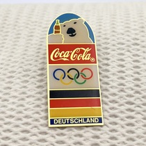 Coca-Cola Badge Polar Bear Coke Bottle Medal German PIN Scratches See Picture 2 2309
