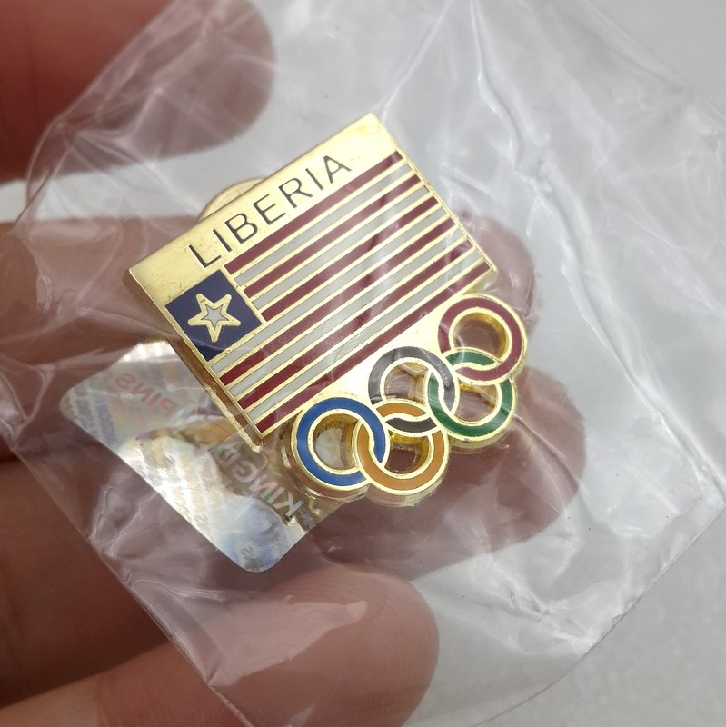 Olympic Badge Liberia Sports Delegation National Team NOC Olympic Committee Medal 2008