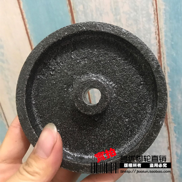 4-inch 12-hole iron wheel single-wheel cast iron wheel air compressor wheel air pump wheel oven high temperature resistant table called wheel