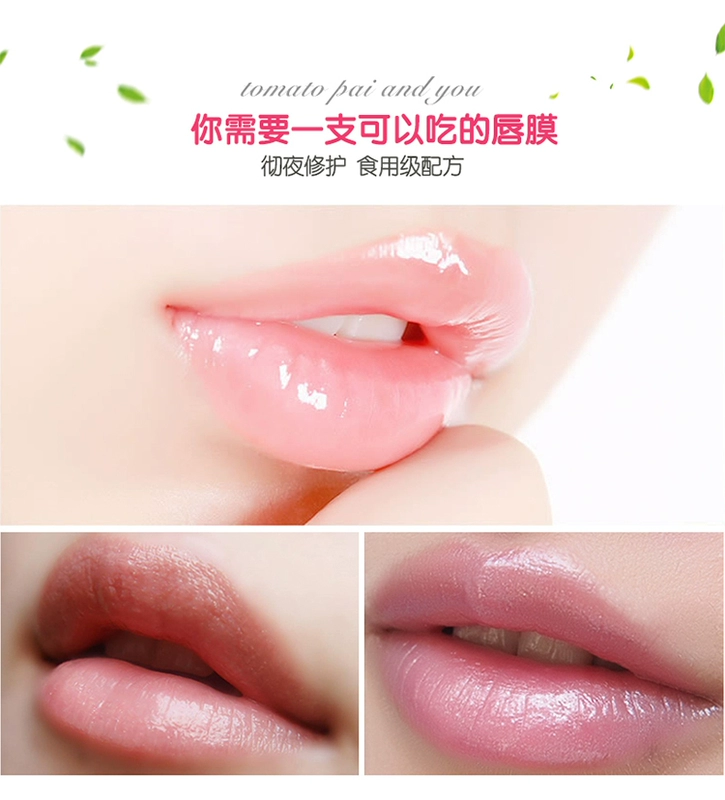 Miễn phí vận chuyển! Cà chua Pie Ngủ Lip Mask 25 gam Dưỡng Ẩm Hydrating Light Lips Tẩy Tế Bào Chết Lip Care Lip Balm