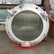 Mediterranean style bar decorated Old porthole window window window window aluminum window decoration width 384350cm
