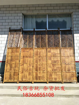 Retro decoration of old objects bamboo screen partition bamboo partition bamboo segment cupboardroom Chinese decoration materials recommended