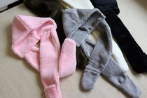 Thick and soft hat with scarf. Soft cute and cute fluffy.