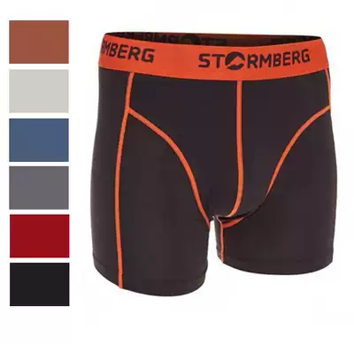 Swedish sports series medium and long version of cotton men's four-corner underwear mid-waist comfort