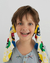 Fun childhood HS20 limited cooperation edition colorful middle tube childrens socks cotton socks boys and girls socks multi-color