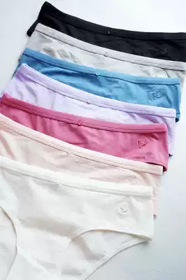 Cotton small buckle low waist hip lift pure cotton all-inclusive hip comfort briefs popular single product recommendation