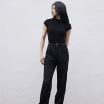 WAVE Weiwu adult female student Latin dance wear 2024 new spring and summer adult Latin stand-up collar top 2413