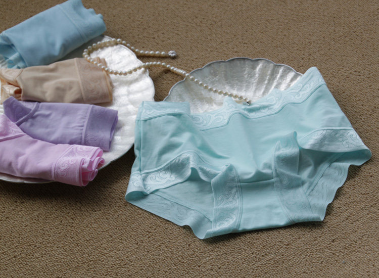 50S seamless ultra-thin modal mid-waist underwear invisible underwear ultra-fine slippery fabric