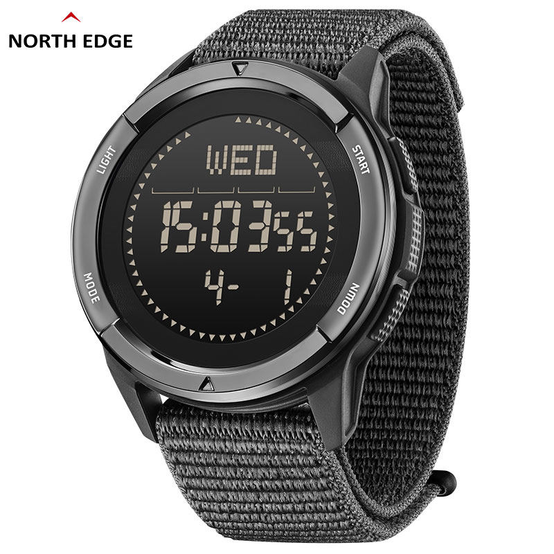 NORTH EDGE Light-thin outdoor sports table ALPS carbon fiber ultra-light durable compass pedometer waterproof wrist watch-Taobao