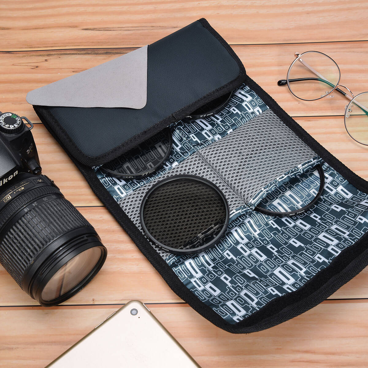 6 sheets CLOTHING SINGLE-EYE CAMERA FILTER Waterproof Shockproof Filter Lens Bag H5 DIVING MATERIAL LENS Contained Bag bag