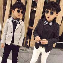 2021 new small suit tide childrens boy suit one-piece jacket casual foreign style Korean version of British Spring