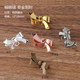 ວັດສະດຸເຮັດດ້ວຍມື DIY bow tie pin copper security head safety brooch single hanging DIY brooch accessories