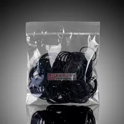 Disc hair styling black rubber band Makeup makeup Children's hair black leather ring rubber ring Photo studio makeup artist special rubber band