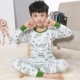 Bộ đồ chơi trẻ em Qiuyi Qiuku 100% Cotton bé gái Đồ lót bé trai Big Boy Boy Đồ ngủ Cotton đồ cho bé trai