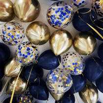 ins metal color import quality shiny paper scraps birthday balloon party arrangement room decoration nets red New Years day