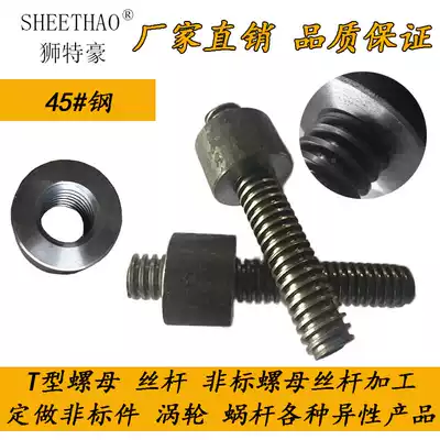 Screw screw screw nut nut T-type wire rod ladder screw custom-made screw tooth strip thick tooth strip T28 * 6
