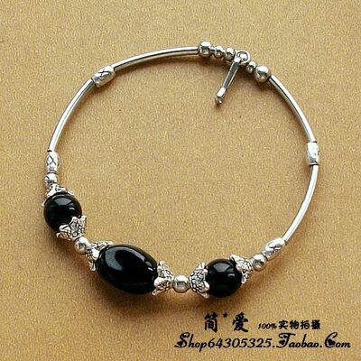Ethnic silver jewelry bracelet for women, original handcrafted, retro and fashionable Miao silver new women's bracelet B0221