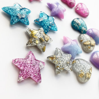 Fanqu colorful five-pointed star heart-shaped iron refrigerator magnet