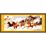 5D Diamond Painting полна бриллиантовых восьми -джунских лошадей с успехом 2022 Новые модели, подходящие для гостиной в этом году