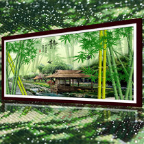 Diamond painting 2021 new 5d cross stitch bamboo newspaper safe living room full of diamonds 2020 crystal rhinestone point masonry show