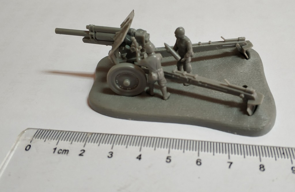 Finished plastic 1:72 model China 54 style 122mm howitzer Soviet M30 full 50
