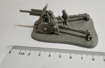 Finished plastic 1:72 model Chinese Type 54 122mm Howitzer(Soviet M30)full 50