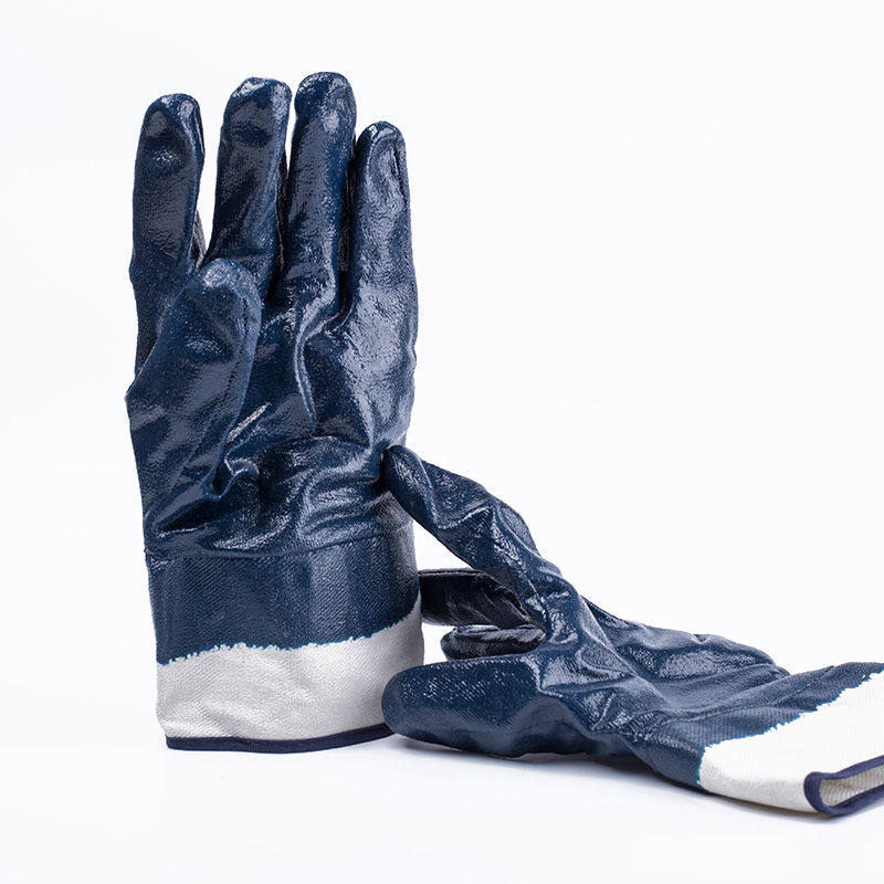 Full-mounted rubber oil resistant gloves for rubber cloth anti-slip wear resistant and repair large wide mouth gloves