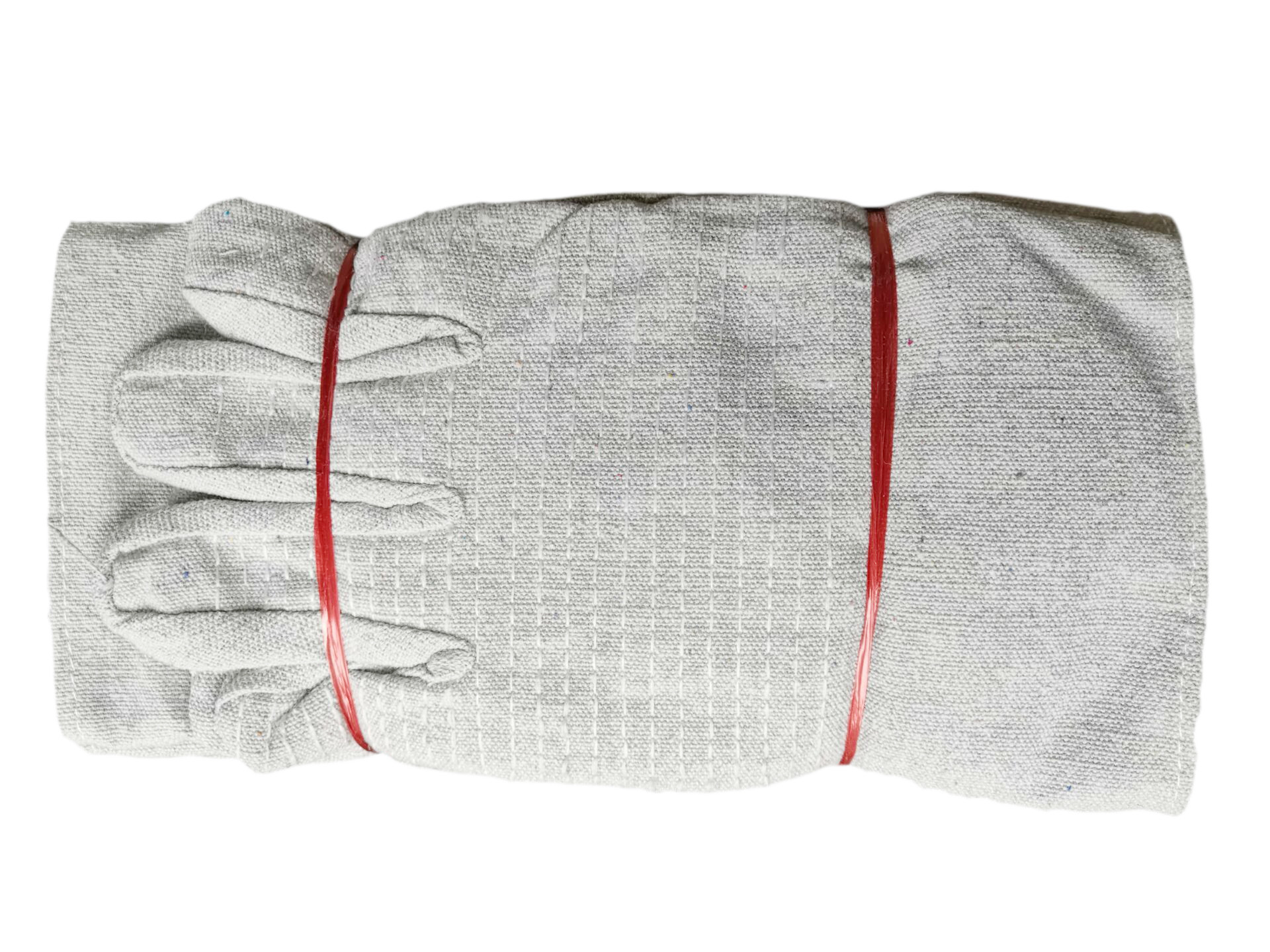 Double layer thickened full lining white A cloth suede Leather Suede Canvas Common Labor Protection Industrial Machinery Electro-Welded Gloves