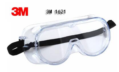 3M 1621 1621AF 1623AF anti-fog, wind-proof, dust-proof, acid-base splash-proof, labor insurance safety glasses