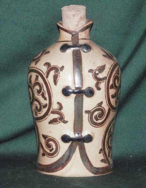 Ceramic Wine Bottle Collection 953 80s Sub-cellar Tibetan Wine Glaze Lower Color Early Hand-painted Old Wine Bottle