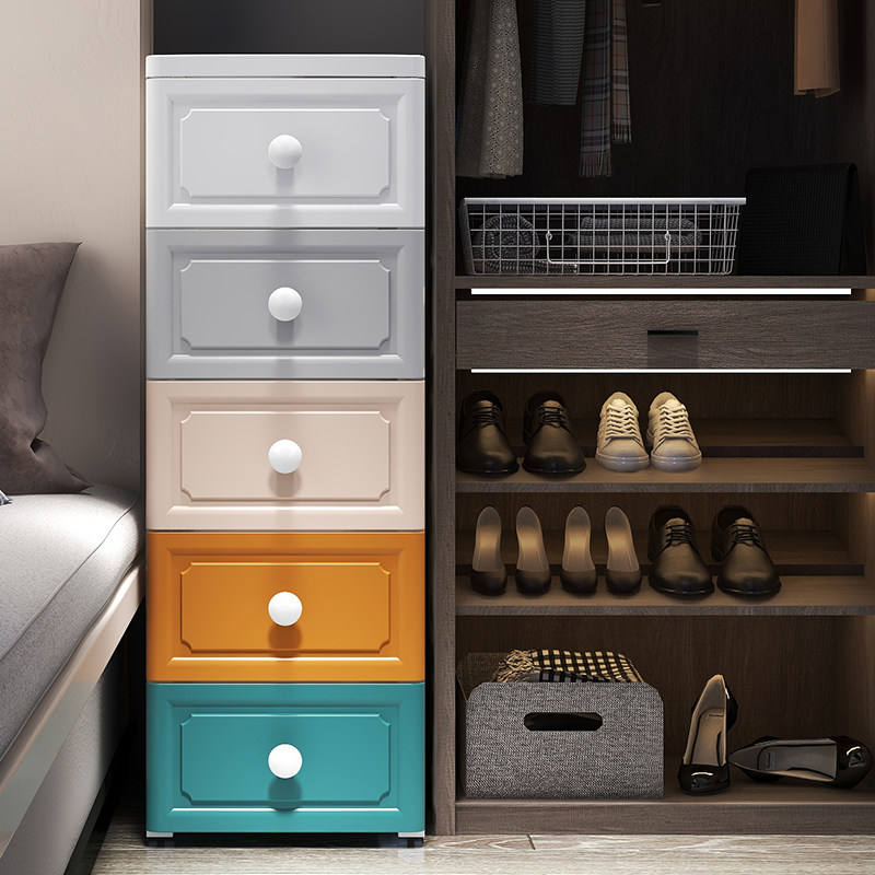 18 25 30 38cm European colorful clamp contains cabinet drawer type bathroom bedroom kitchen storage