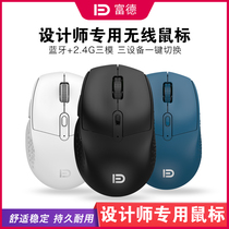 Futher i760t Bluetooth multi-mode wireless mouse mute comfort minimalist designer special notebook power saving usb