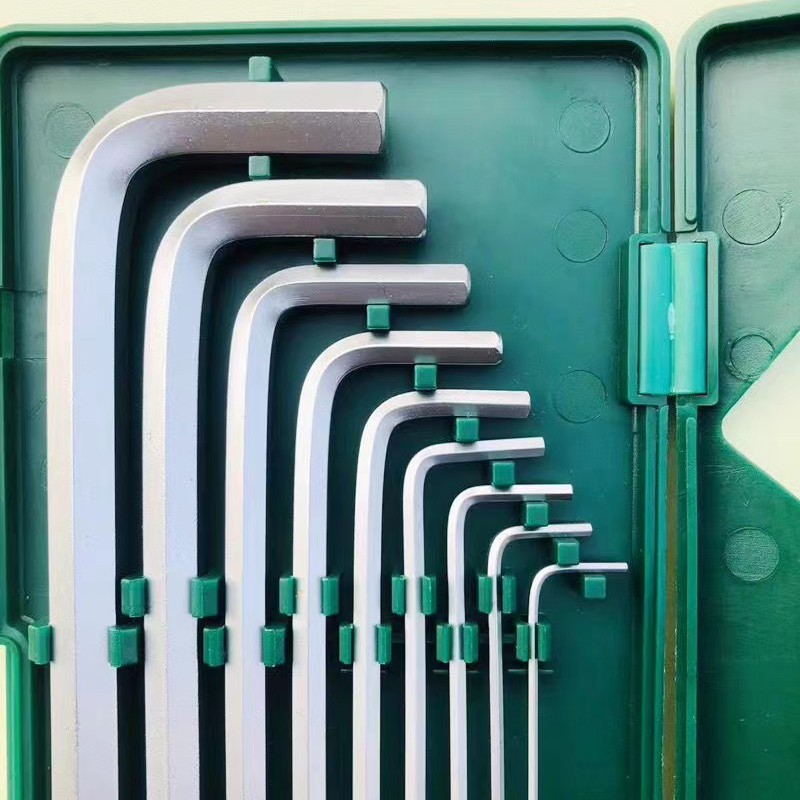 M plastic box special length medium length ball head 9-piece set inner hexagonal wrench hardware hand tool