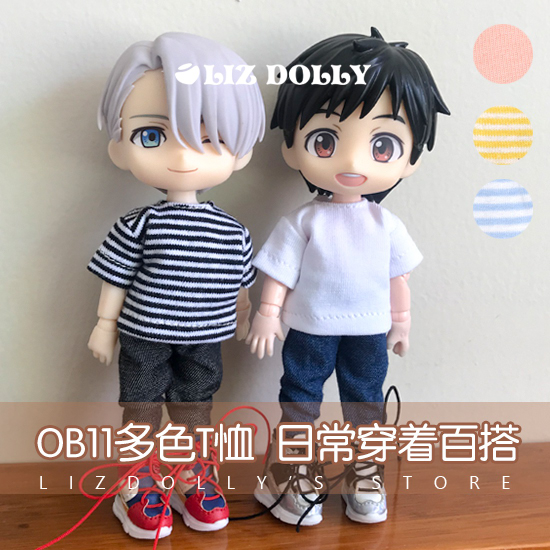 (daily T-shirt short sleeve) ob11gsc in cloth bjd doll cloth molly beauty pig clothing