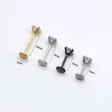 Маленький элегантный пирсинг для губы из нержавеющей стали с цирконом, серьги, пирсинг в нос, простой и элегантный дизайн