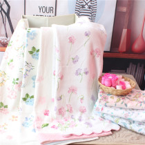 Mu Muyuan Yaguang Foreign Trade Towel Export Daily Single Bath Towels Pure Cotton Foreign Trade Soft Water Suction Pastoral Jacquard Bath Towels